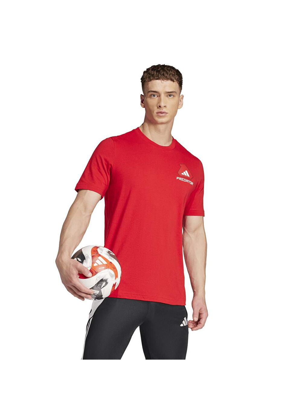 Predator History G T Erkek Kırmızı Yuvarlak Yaka Tişört-4