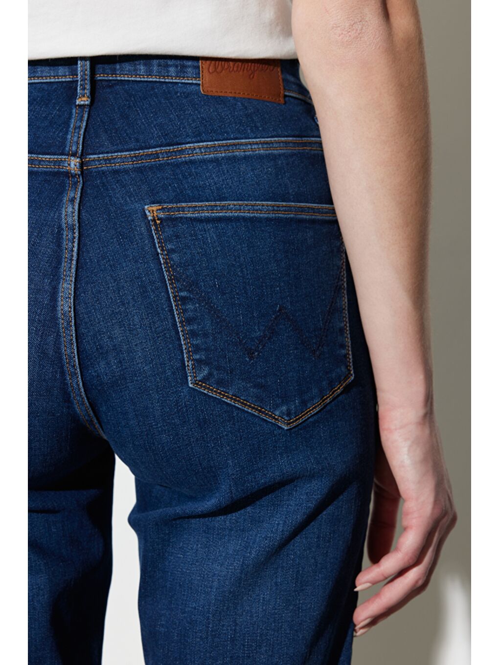Lacivert Straight Fit Düz Kesim Yüksek Bel  Esnek Jean Jean Pantolon-4