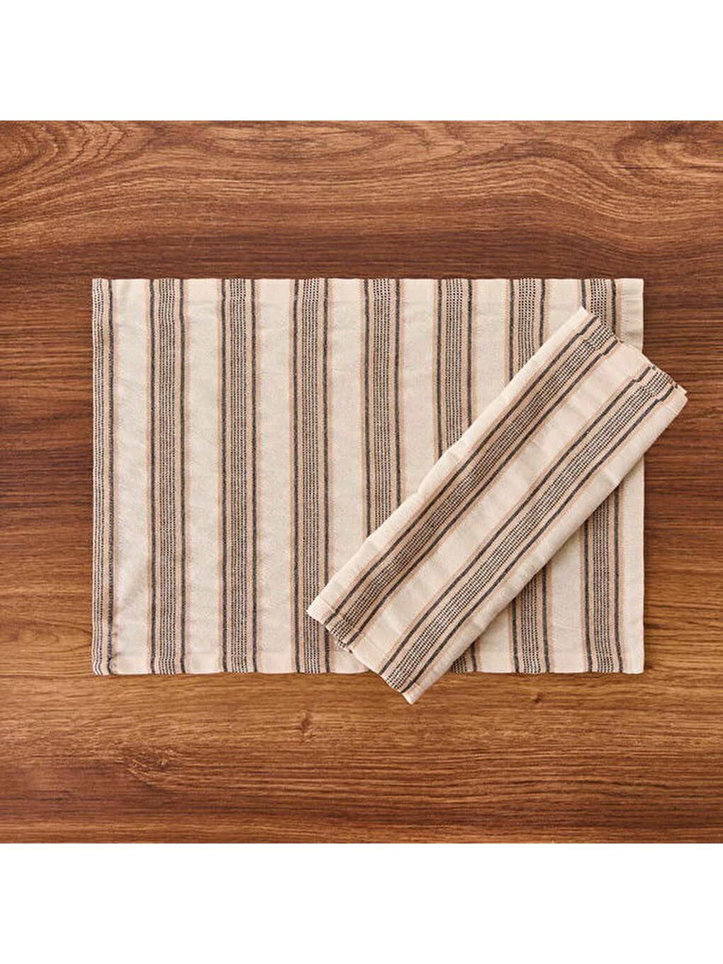 Soft Freya 2'li Amerikan Servis - Ekru / Bej - 35x50 cm-2