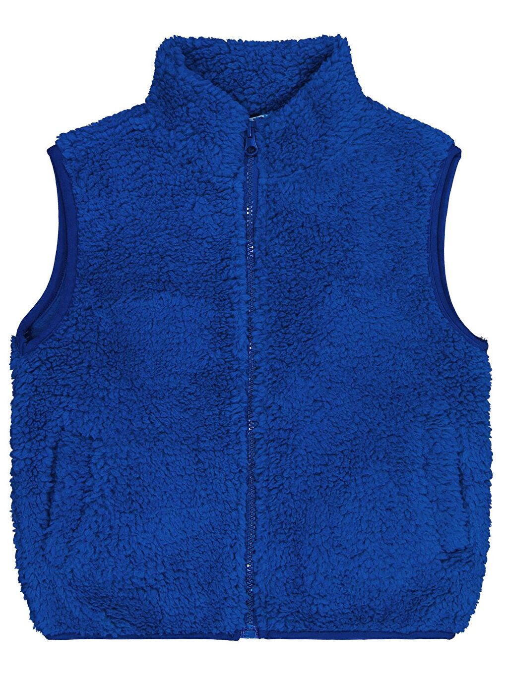 Boys Cepli Fermuarlı 2-5 Yaş Yelek - Mavi 5-6 Yaş-1