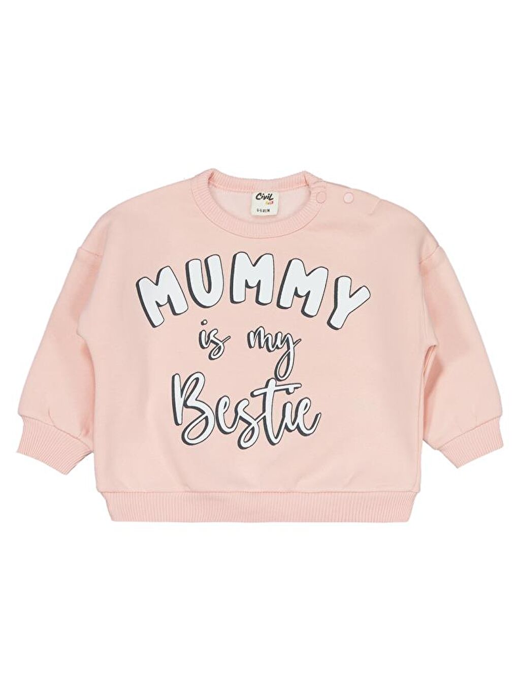 Baby Mummy is my Bestie 6-18 Ay Takım - Pembe9-12 Ay-1