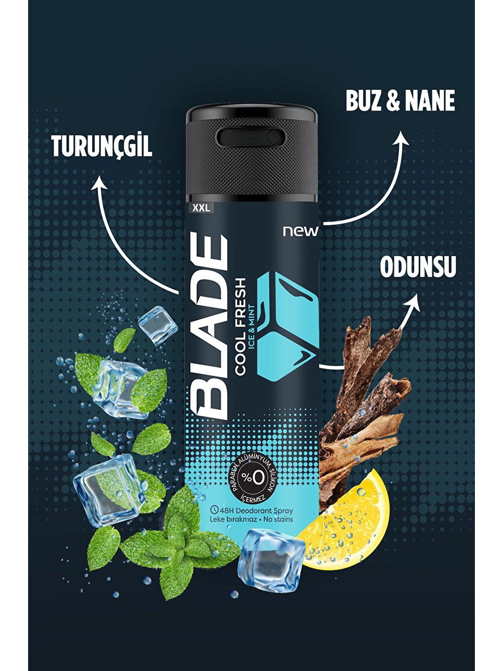 Blade Beyaz Cool Fresh Erkek Deodorant 6x200 ml - 4