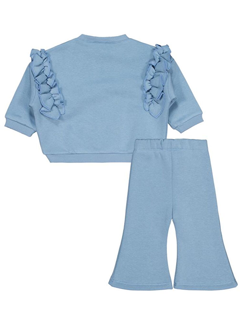 Baby Fırfırlı 6-18 Ay Takım - Mavi 6-9 Ay-3