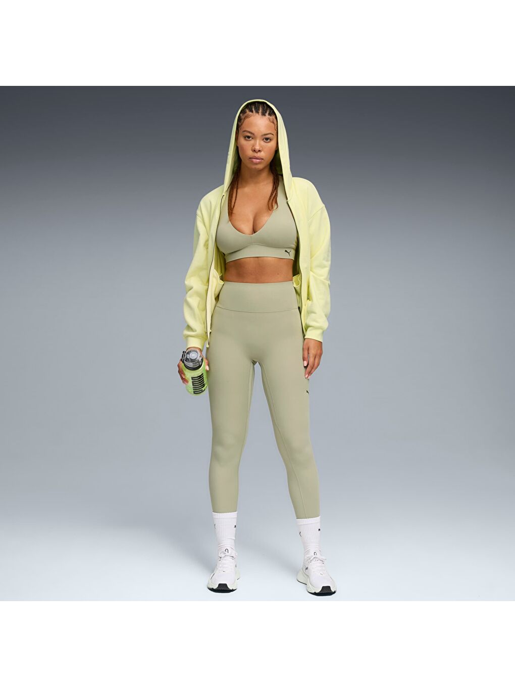 Yeşil SHAPELUXE Plunge Spor Sütyeni-1