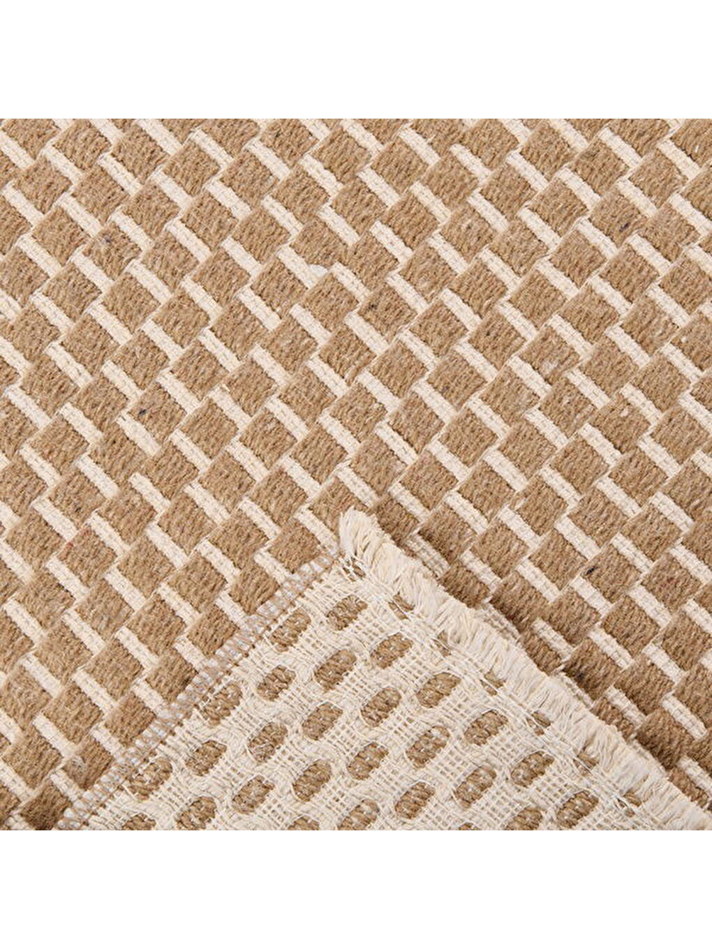 Soft Vime Halı - Bej - 80x150 cm-1