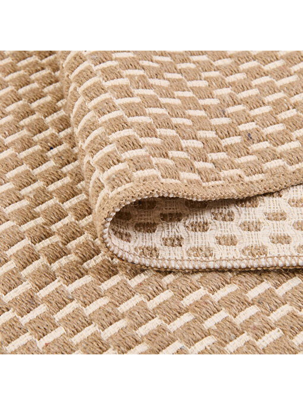 Soft Vime Halı - Bej - 80x150 cm-4