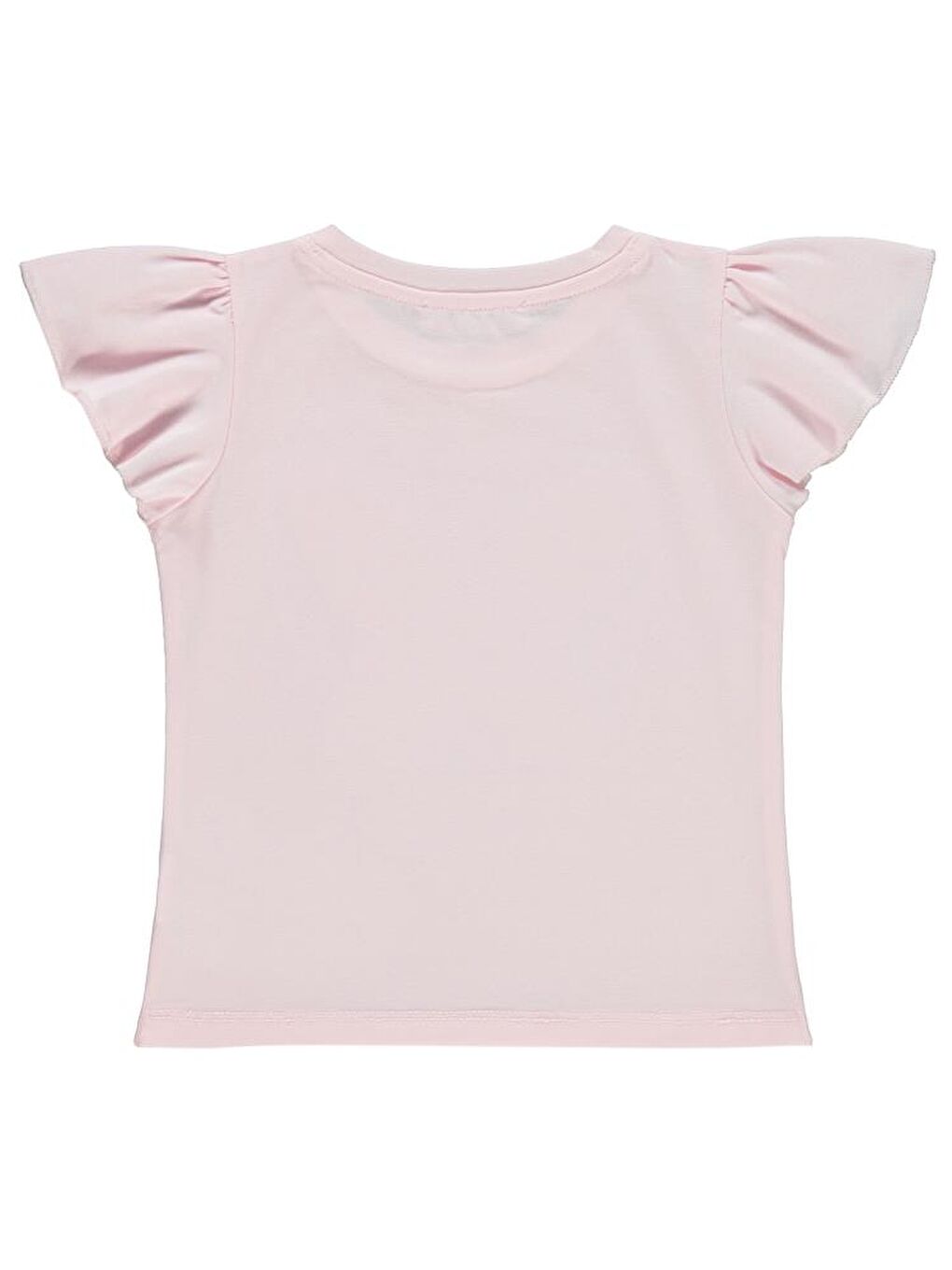 Girls Kelebek Nakışlı 2-5 Yaş Tişört - Pembe4-5 Yaş-1