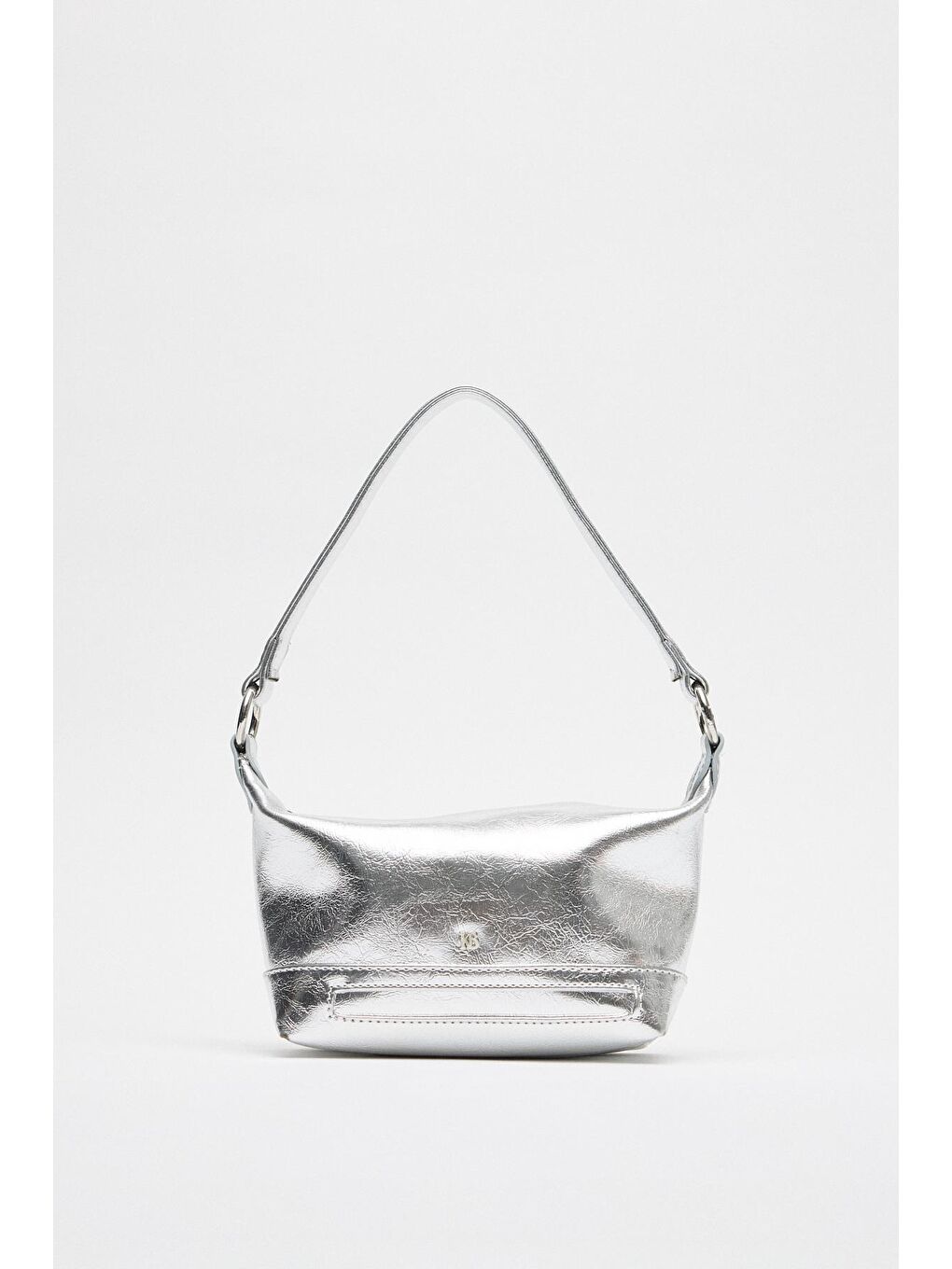 Gri Glow Mini Çanta Gümüş