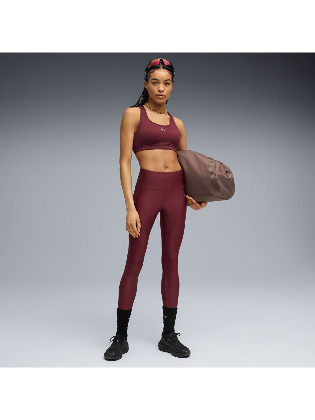 Bordo 4KEEPS Kadın Spor Sütyeni-3