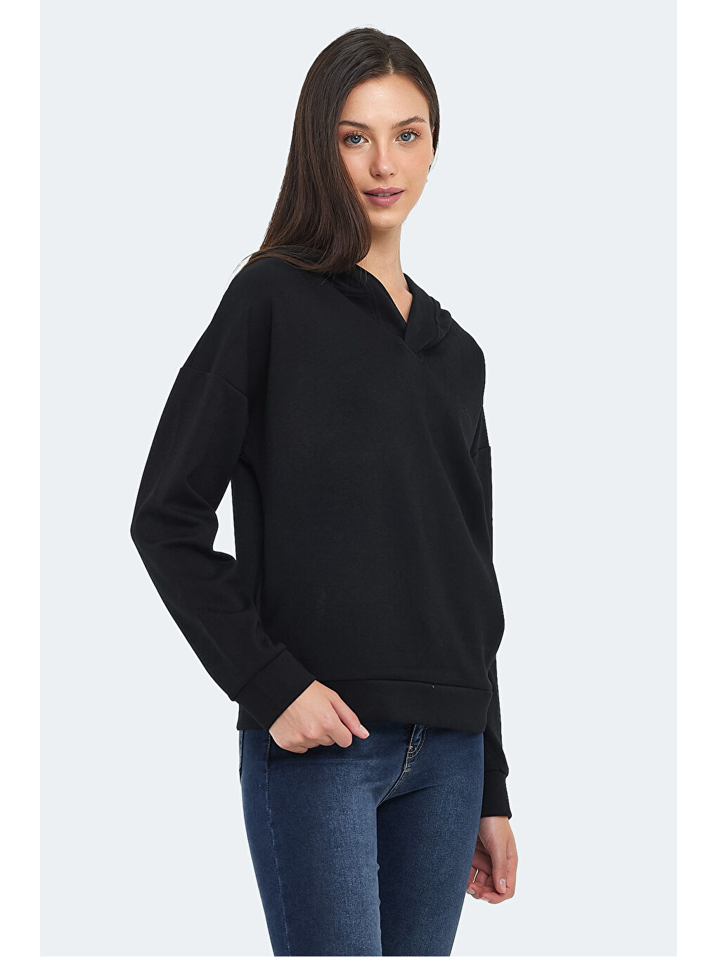 KENZIE I Kadın Siyah Sweatshirt-5