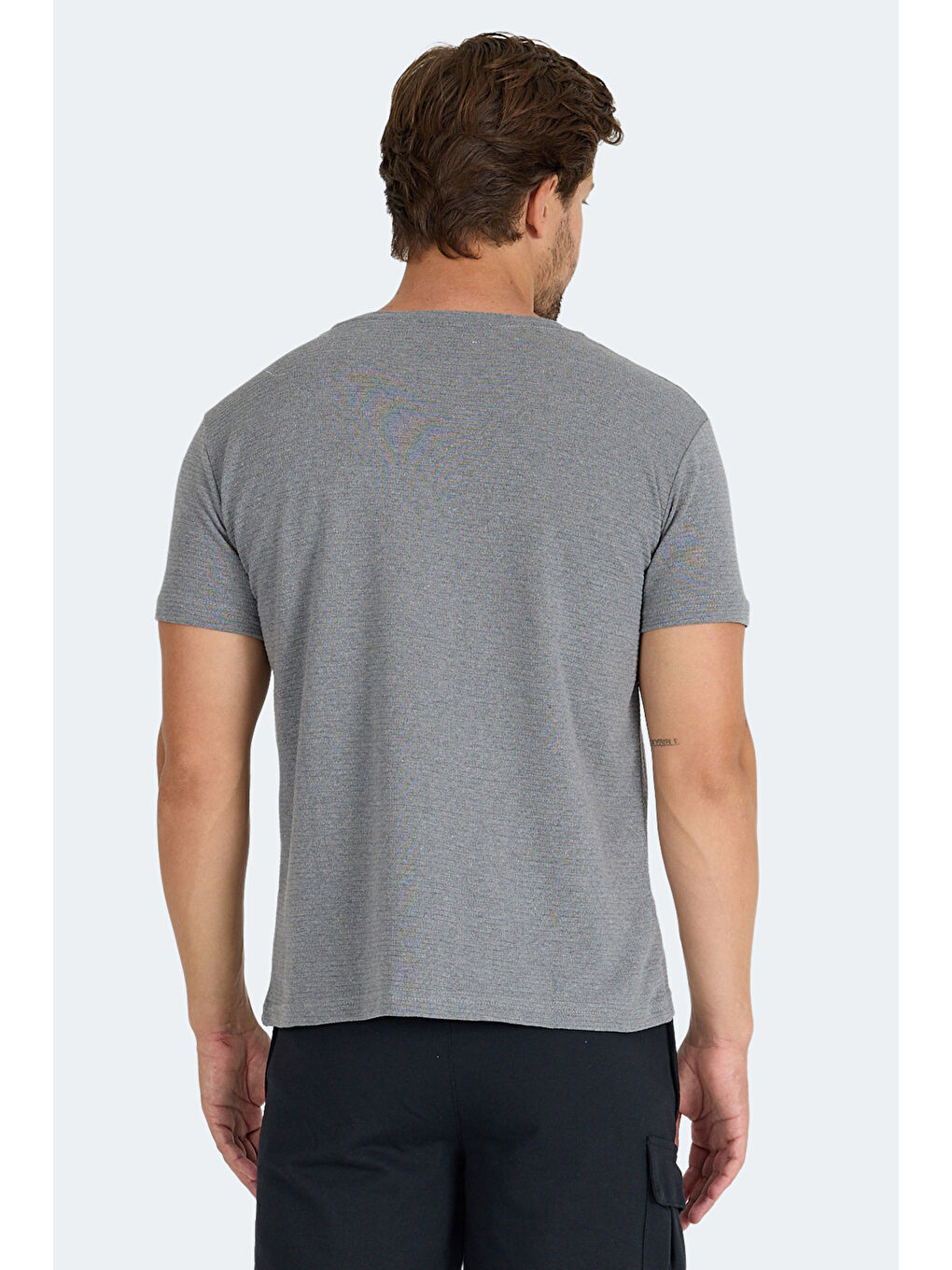 SWİTCH I Erkek Koyu Gri Tişört-1