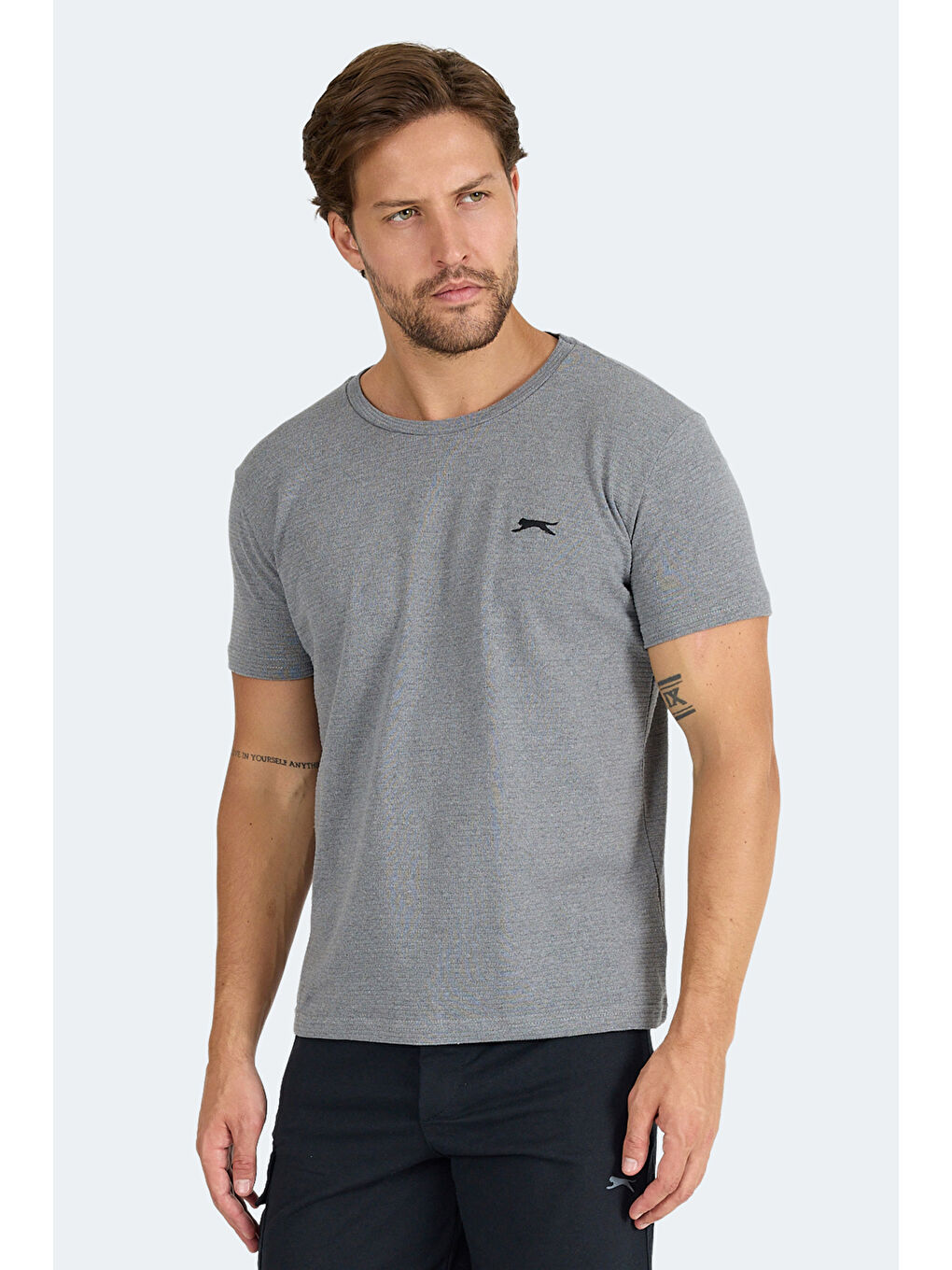 SWİTCH I Erkek Koyu Gri Tişört-2