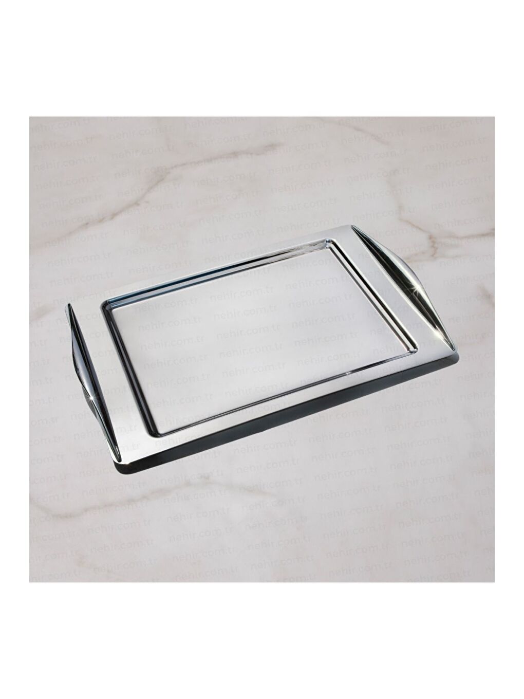 Gri Kuzey 2’li Sade Çelik Tepsi-3