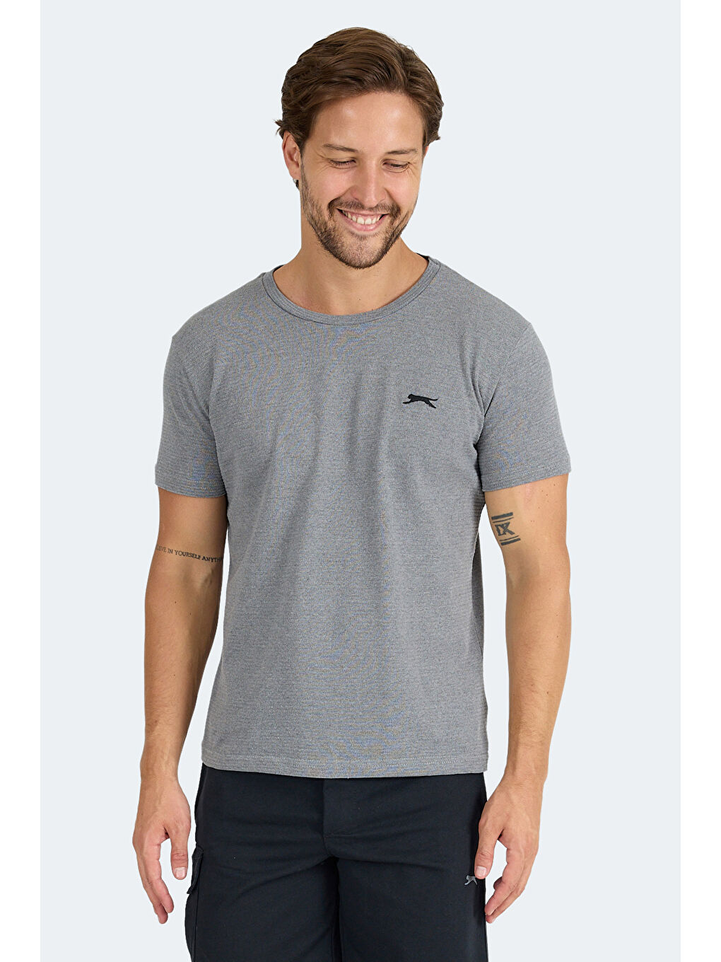 SWİTCH I Erkek Koyu Gri Tişört-4