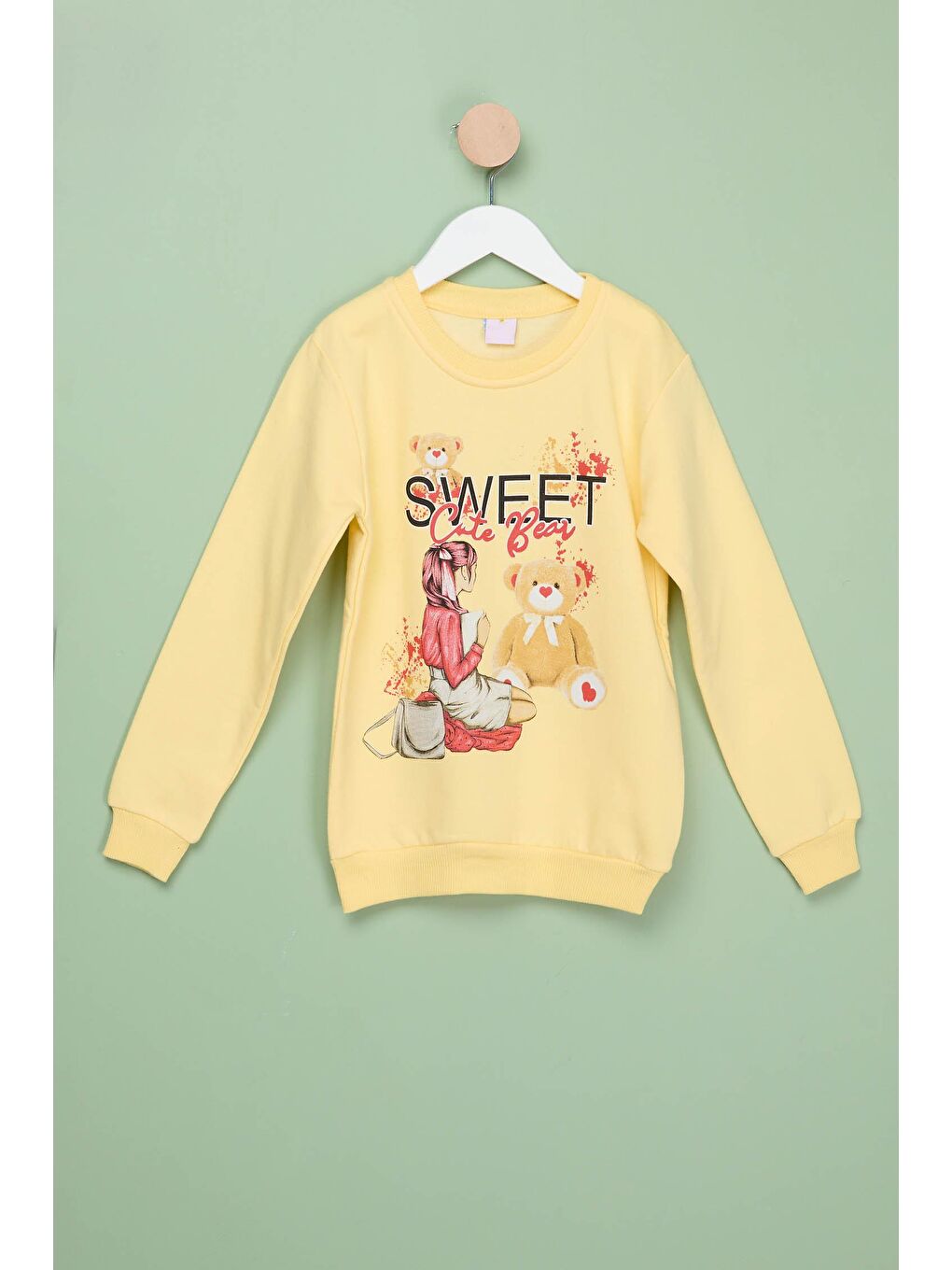 Erkek Çocuk Sarı Eşofman Takımı - 2382-1