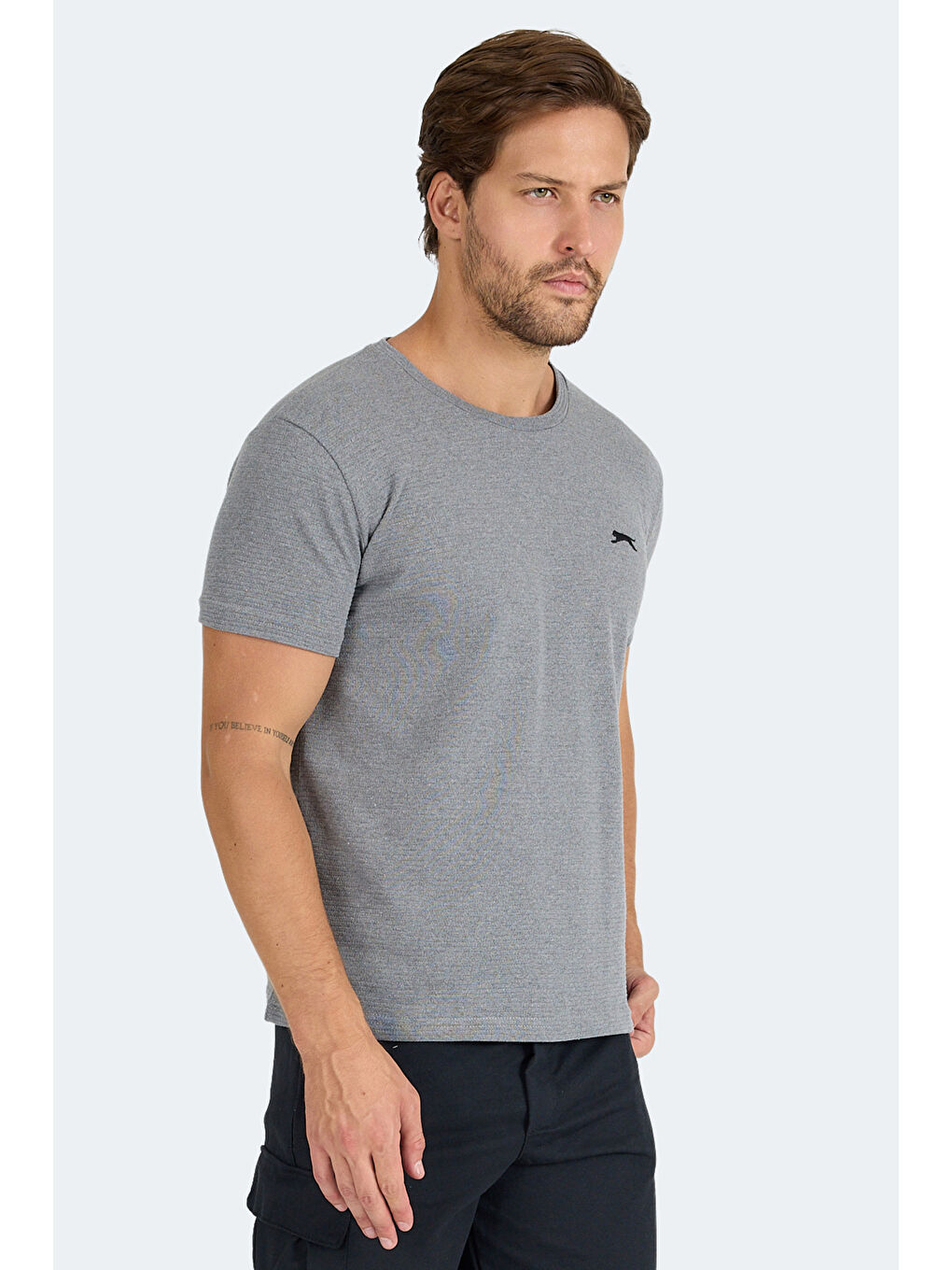 SWİTCH I Erkek Koyu Gri Tişört-6