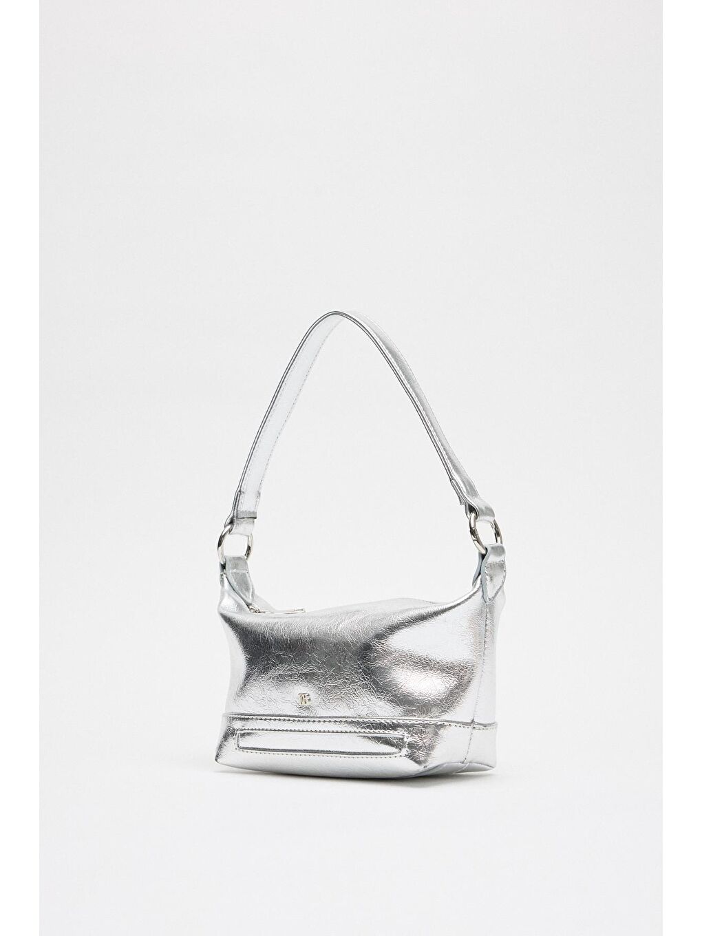 Gri Glow Mini Çanta Gümüş-4