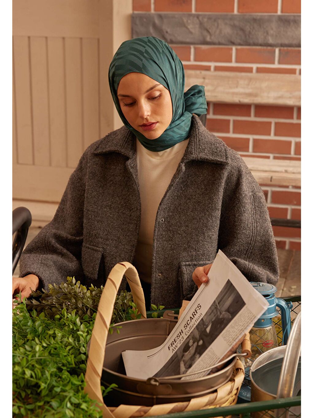 Dublın Jakarlı Şal Petrol-1