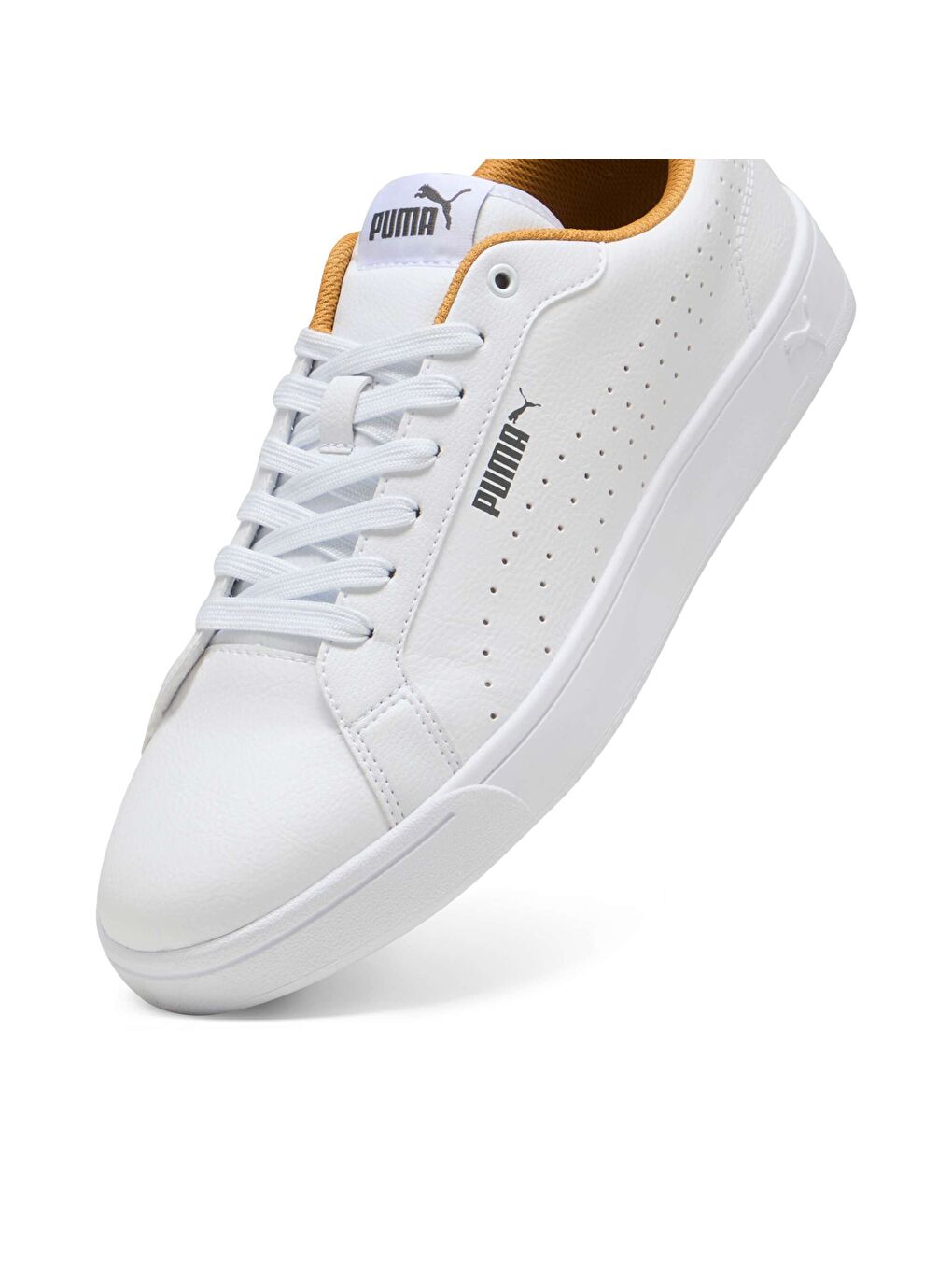 Beyaz Grounded Perf Ayakkabı-4