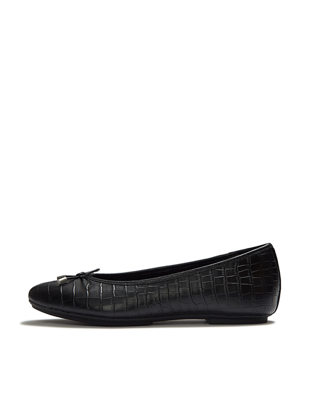 Siyah Kadın Babet AAI-090/E19 DELICATO CROCODILE BALLERINAS