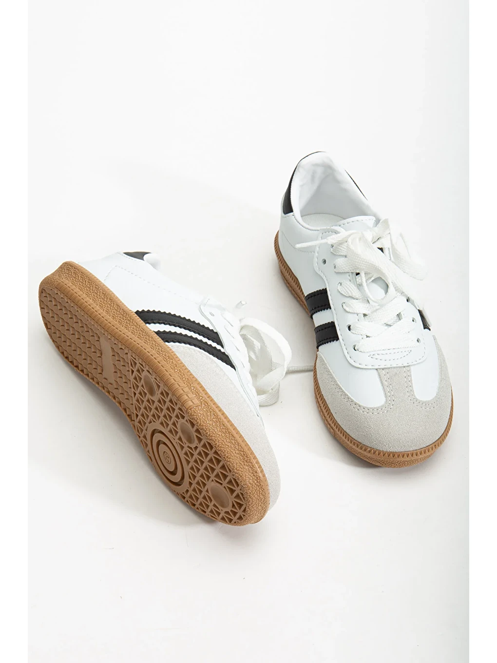 Beyaz Saanboo Günlük Ortopedik Unisex Çocuk Sneaker Spor Ayakkabı-1
