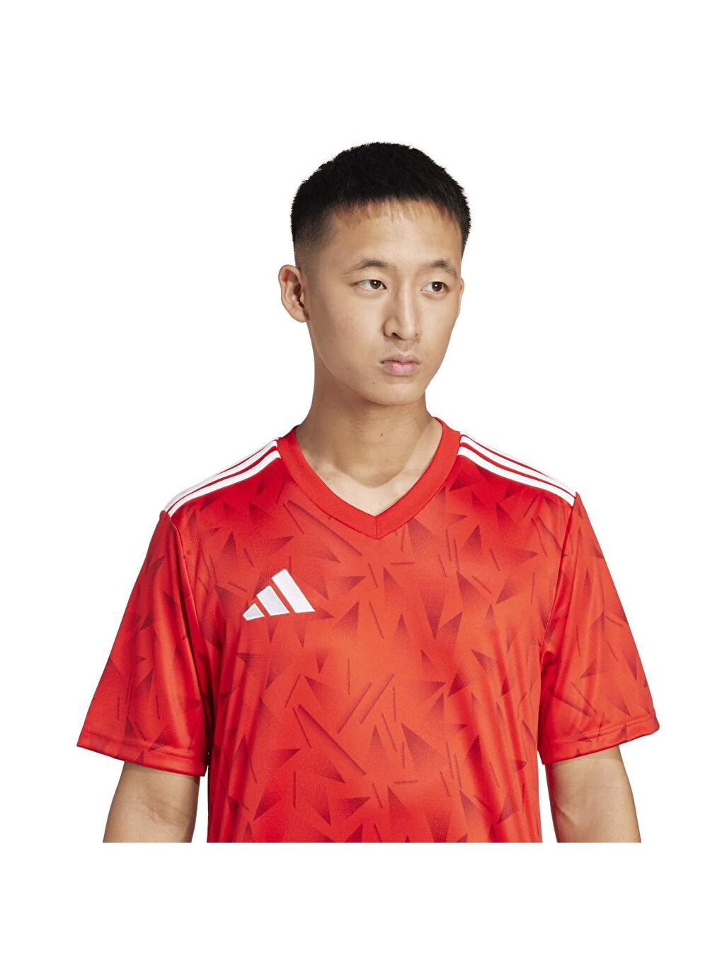 Icon 25 Jsy M Erkek Kırmızı V Yaka Tişört-2