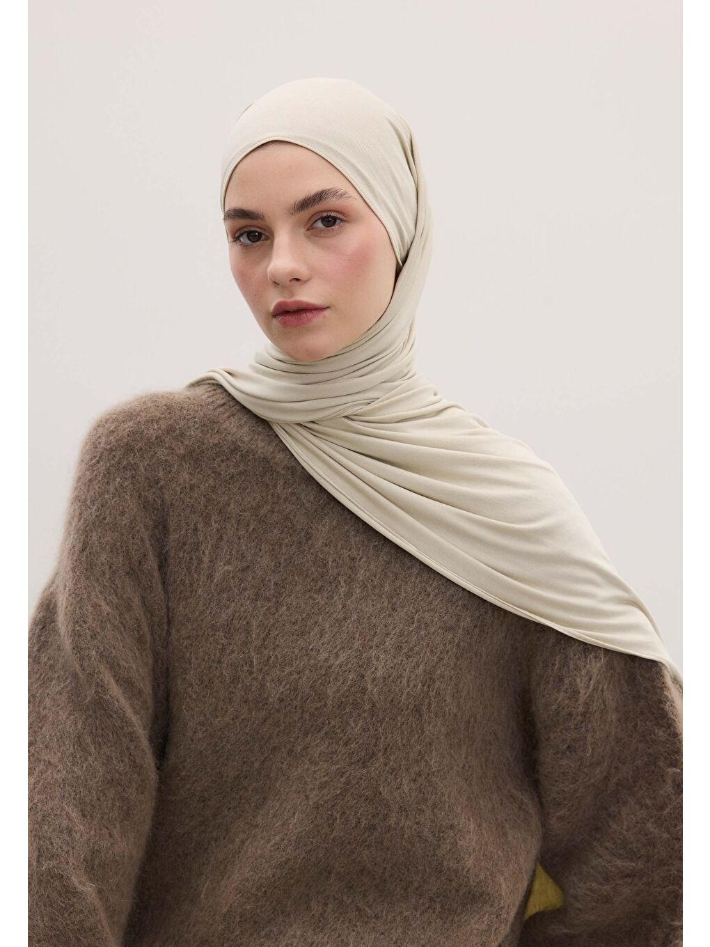 Bambu Penye Şal Uçuk Yeşil-1