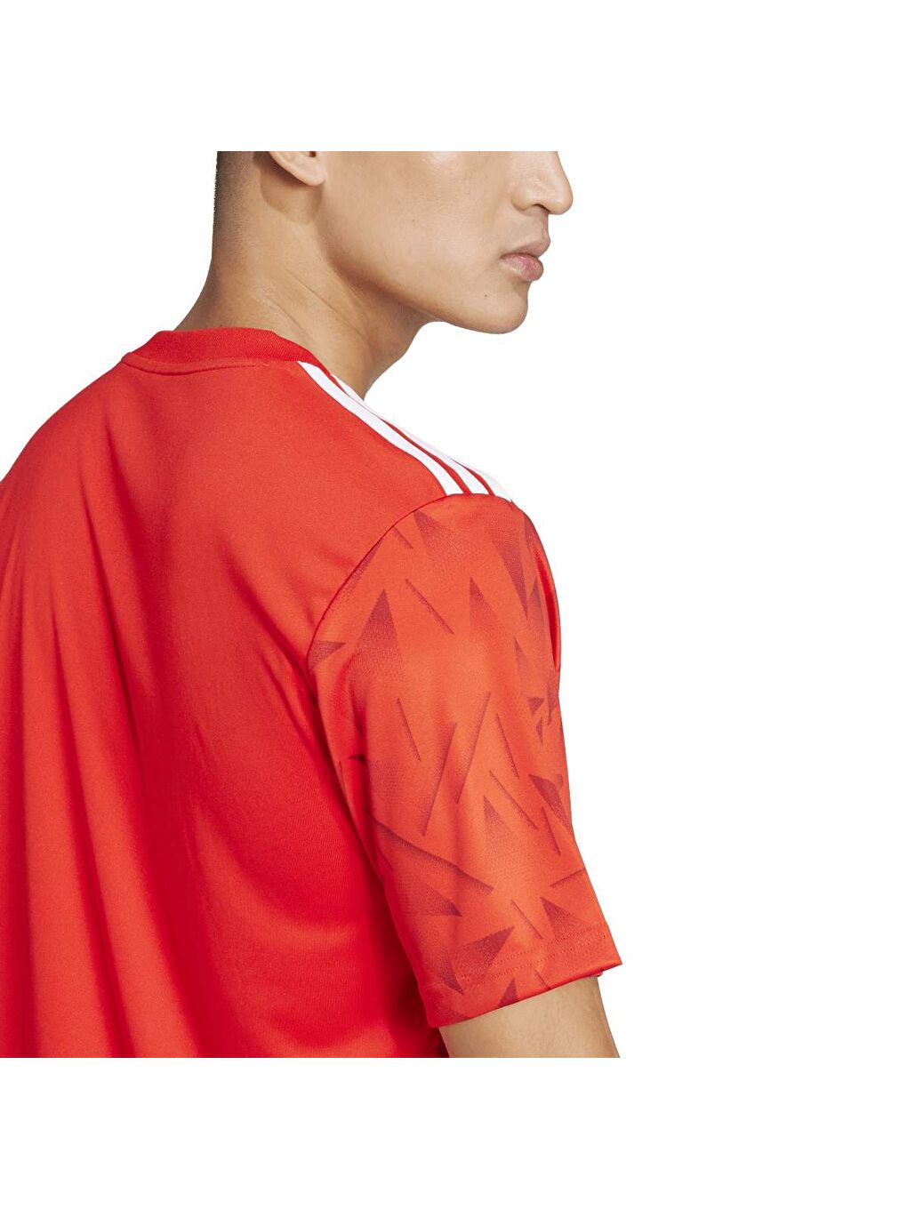 Icon 25 Jsy M Erkek Kırmızı V Yaka Tişört-3