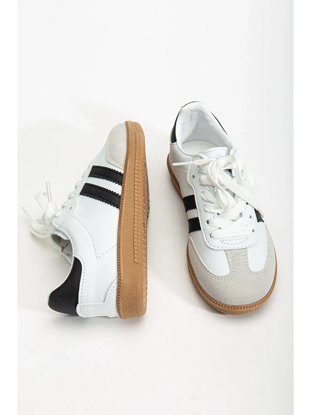 Beyaz Saanboo Günlük Ortopedik Unisex Çocuk Sneaker Spor Ayakkabı-2