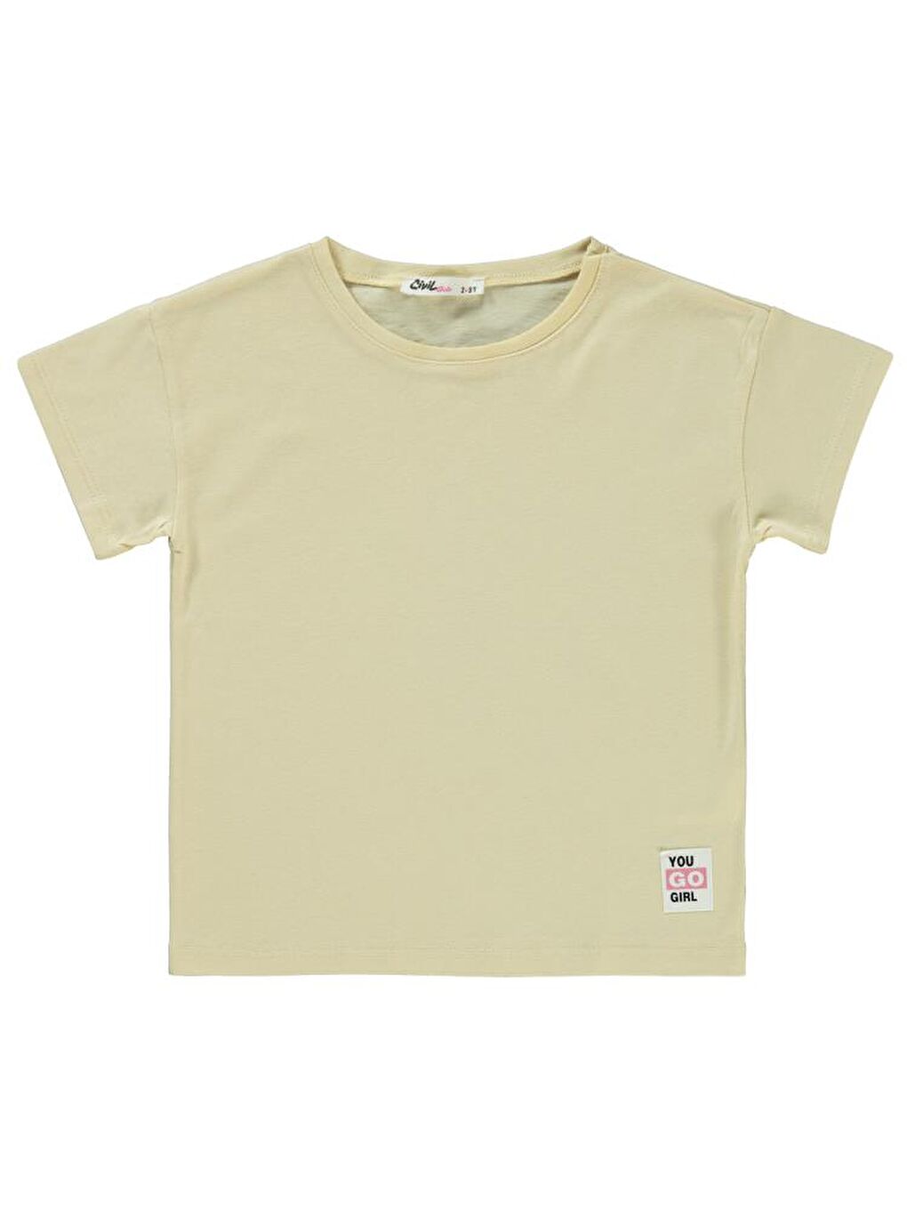 Girls Basic 2-5 Yaş Tişört - Sarı3-4 Yaş