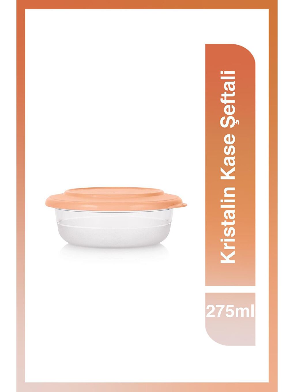 Tupperware Şeftali Kristalin Kase 275ml Şeftali