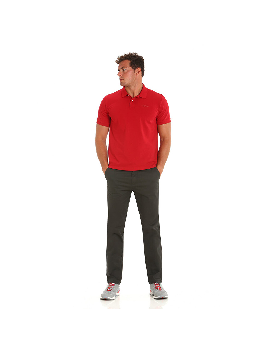 Siyah Deck Chino Pant Erkek Pantolon-4