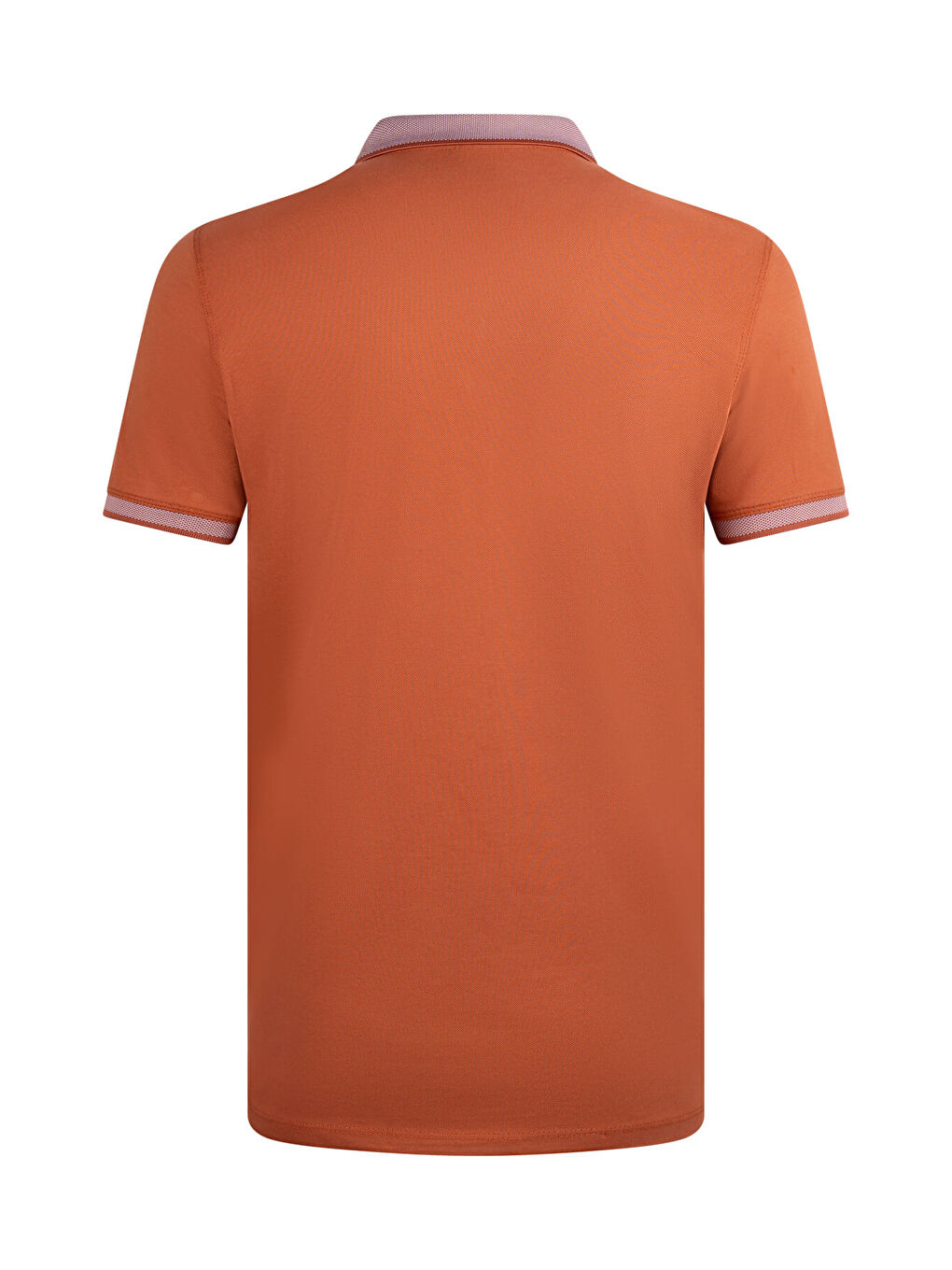 Kahverengi Kiremit Regular Fit 100% Pamuklu Polo Yaka Tişört-3