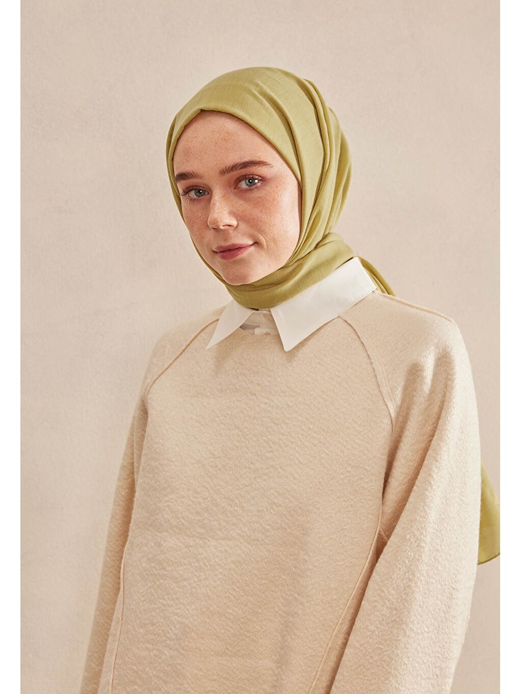 Cozy Pamuk Şal Tatlı Sarı-2