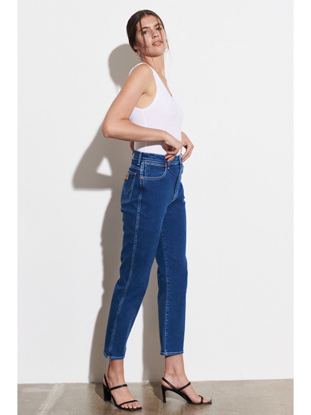 Lacivert Wild West Fit Yüksek Bel Düz Paça Esnek Jean Jean Pantolon-1