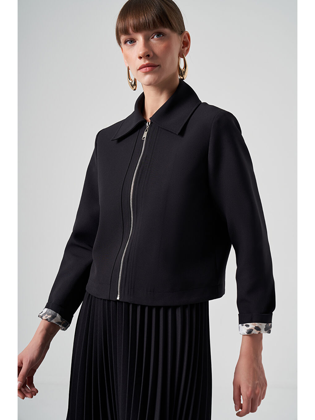 Kısa Ceket 6037 Siyah