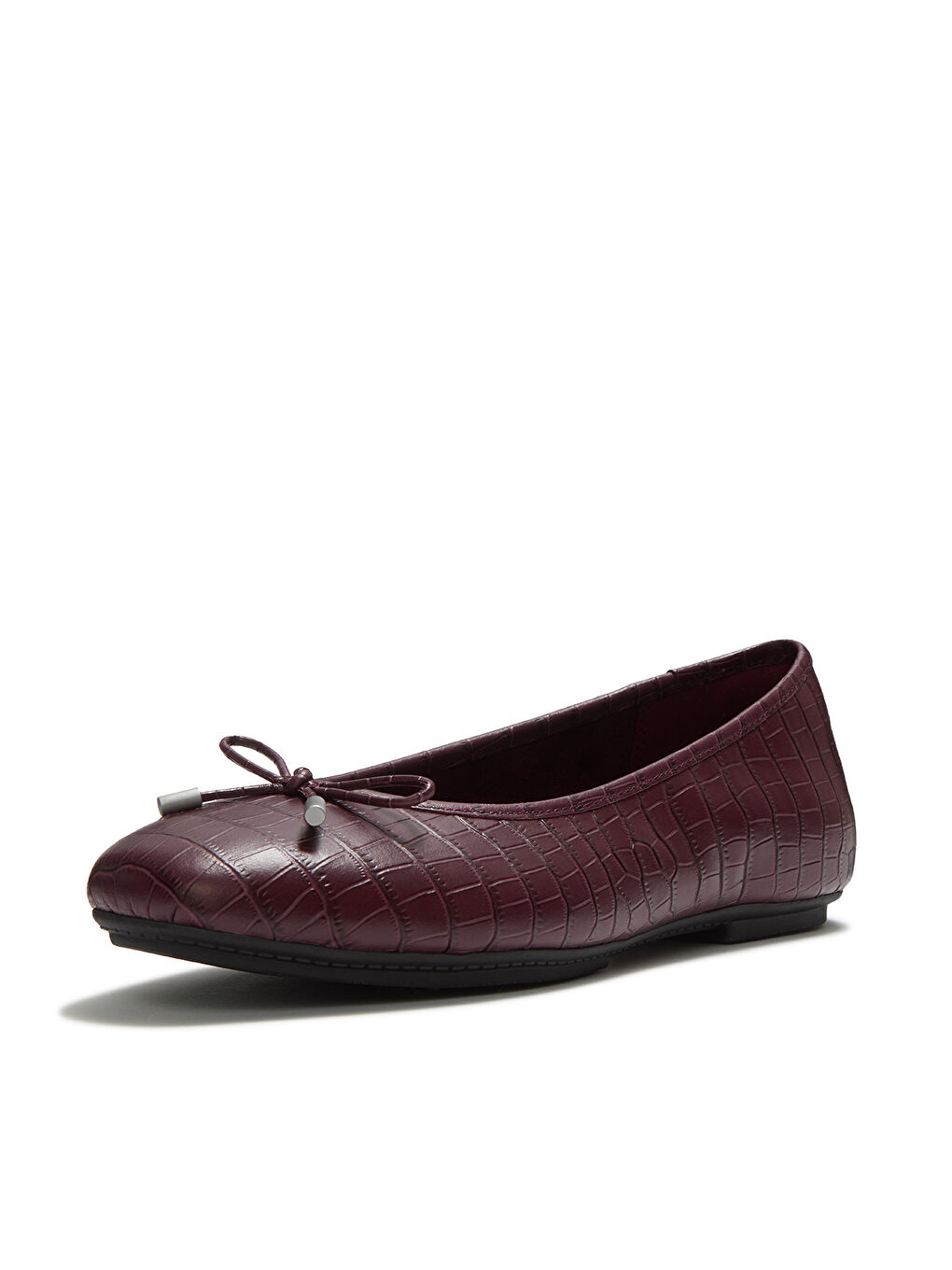 Kahverengi Kadın Babet AAI-090/E19 DELICATO CROCODILE BALLERINAS-4