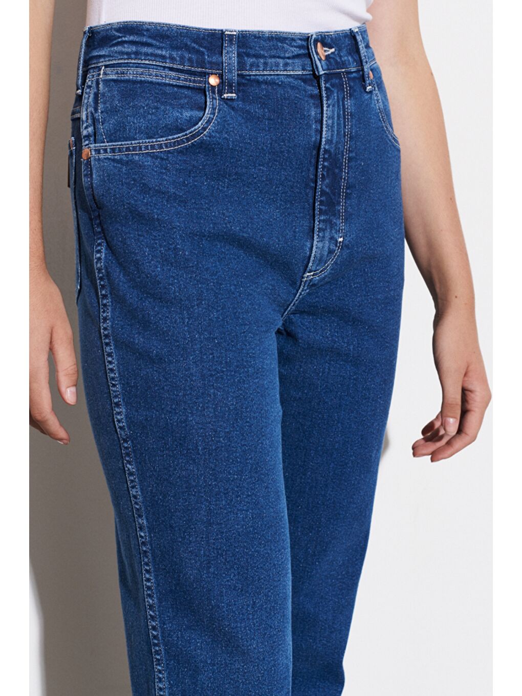 Lacivert Wild West Fit Yüksek Bel Düz Paça Esnek Jean Jean Pantolon-2