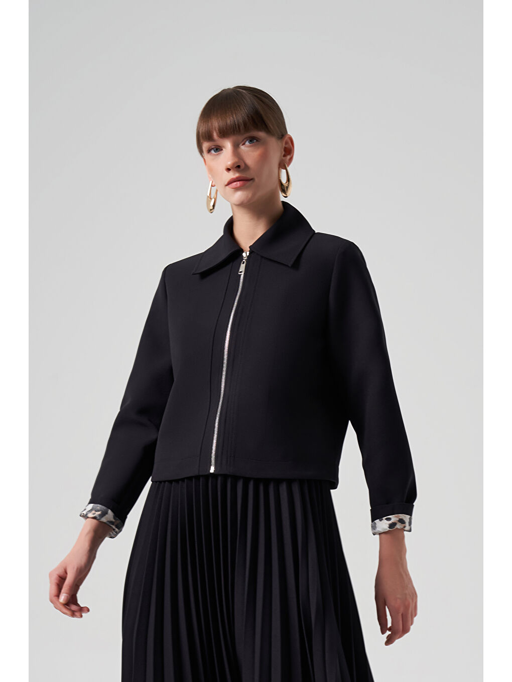 Kısa Ceket 6037 Siyah-4