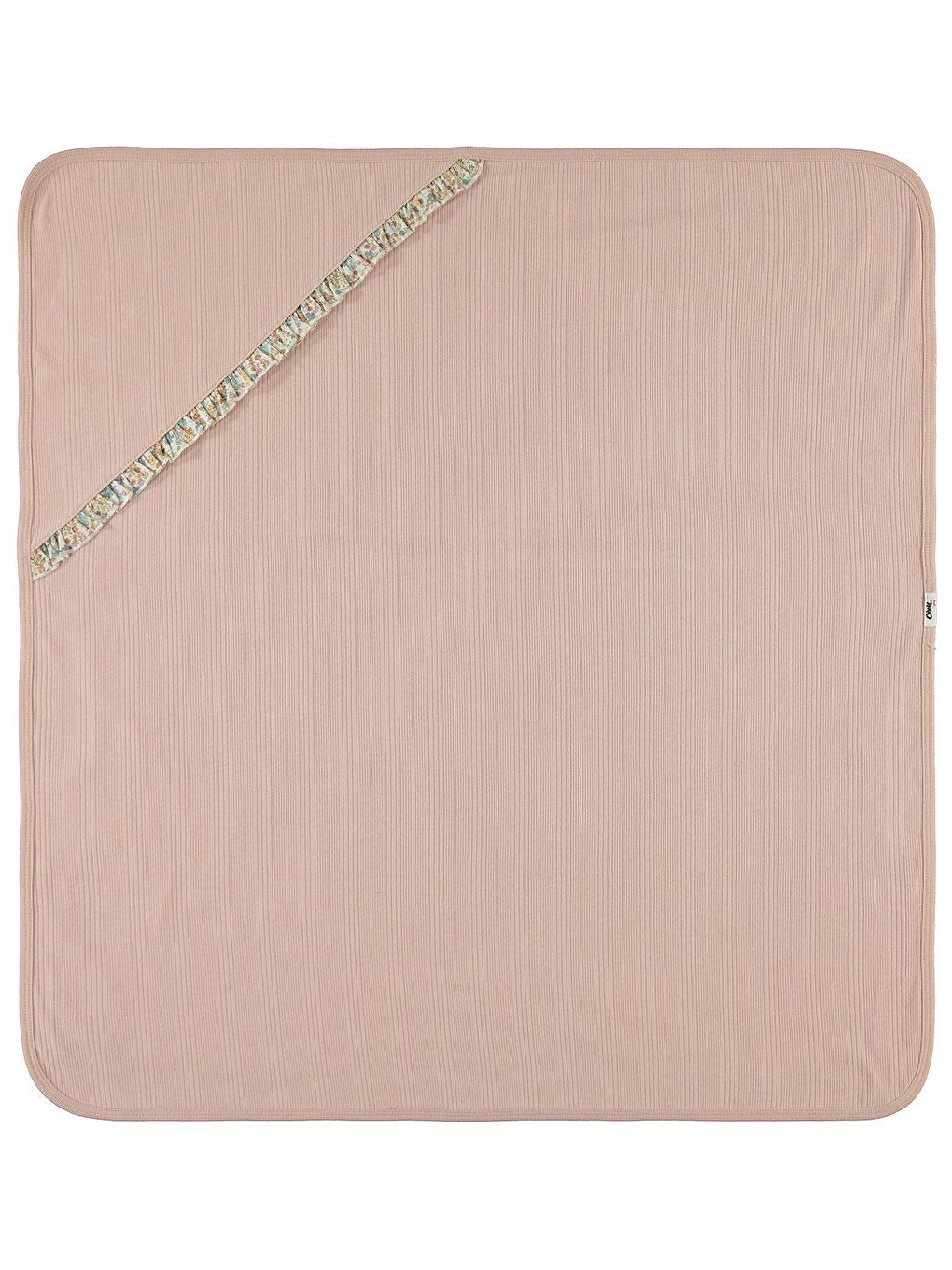 Pembe Baby Çizgi Raporlu Battaniye - Pudra Standart-1