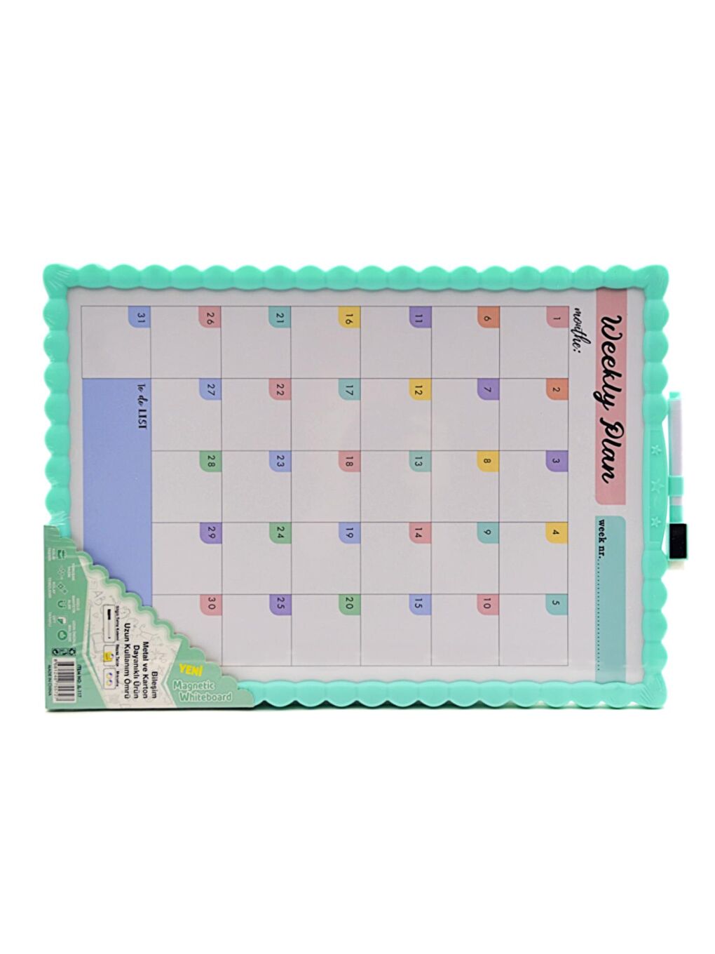 21.5x28 Çift Taraflı Manyetik Yazı Tahtası (JL-115)-1