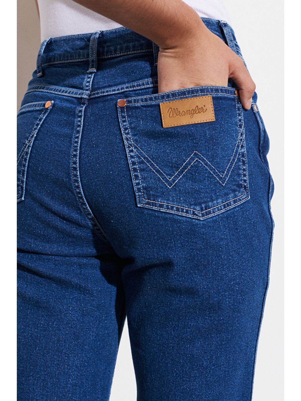 Lacivert Wild West Fit Yüksek Bel Düz Paça Esnek Jean Jean Pantolon-3