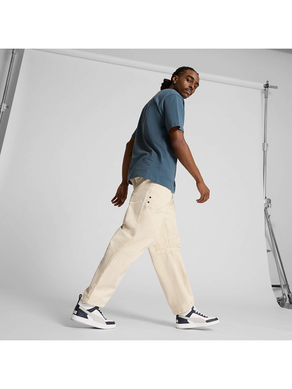 Beyaz DRIBBLE MID SL Ayakkabı-1