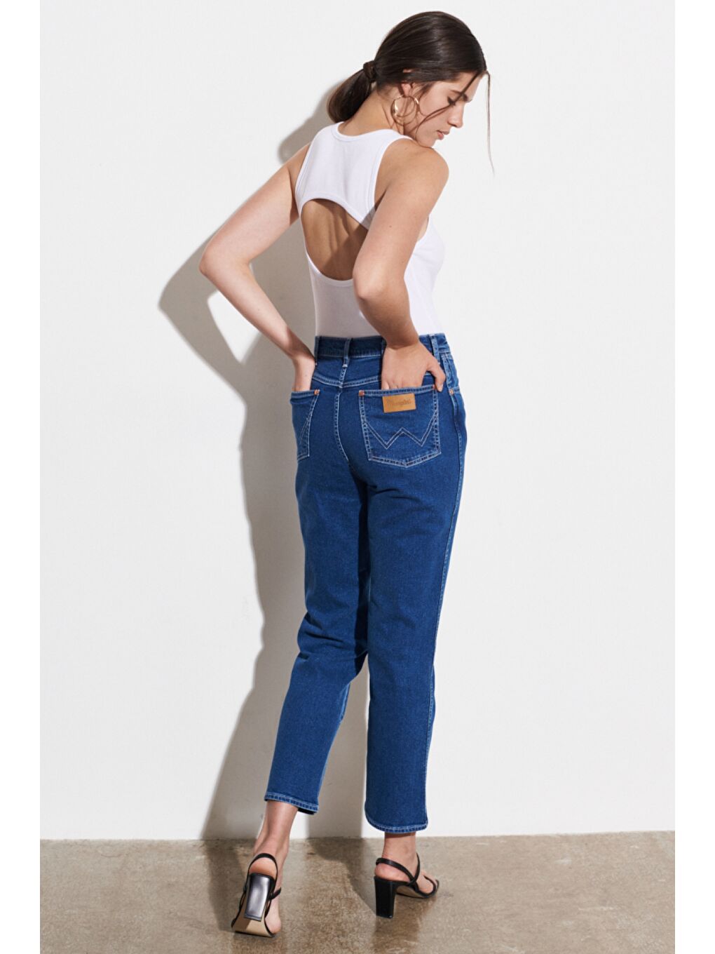 Lacivert Wild West Fit Yüksek Bel Düz Paça Esnek Jean Jean Pantolon-4