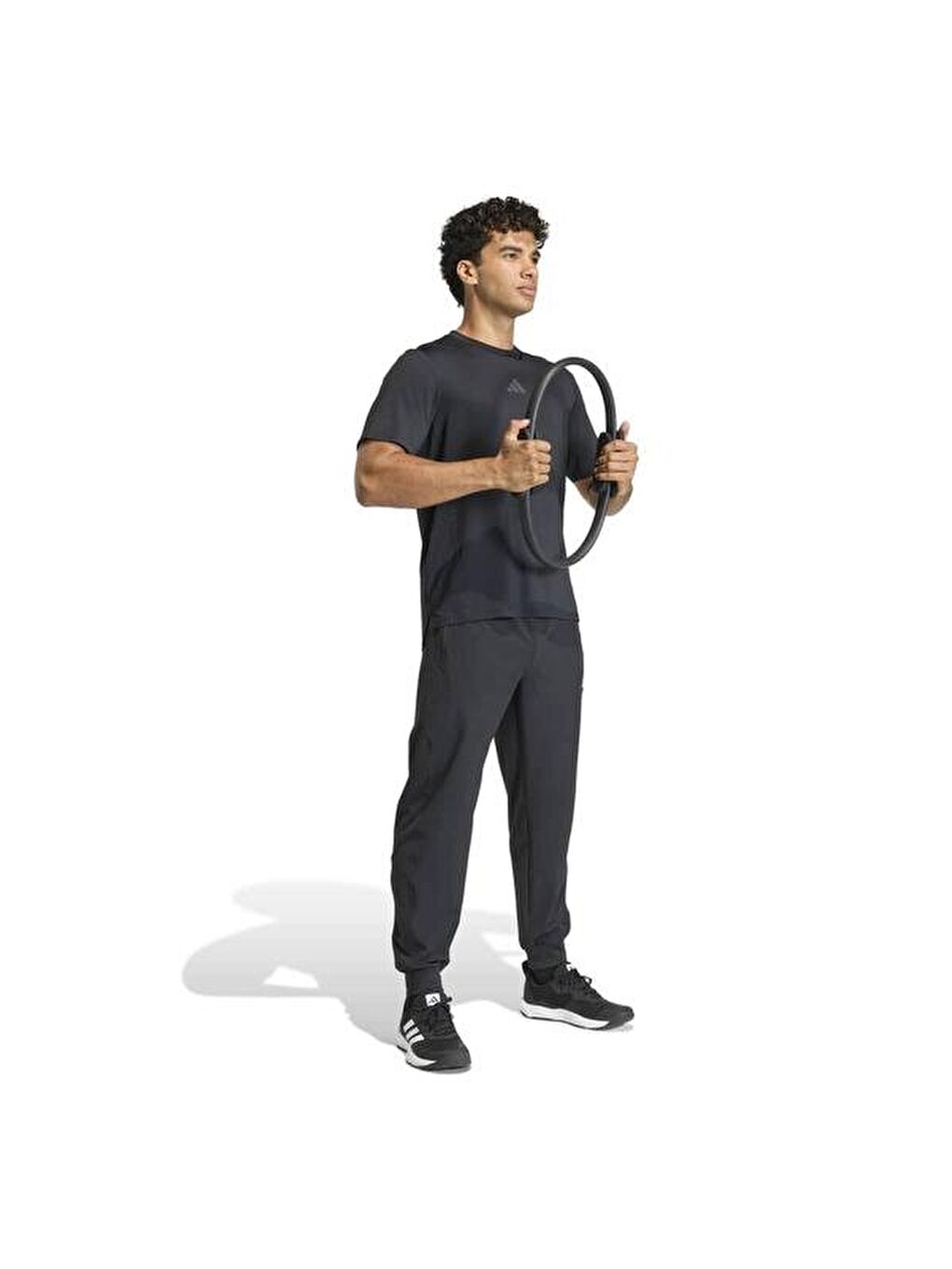 Workout Essentials Flex Woven Erkek Siyah Eşofman Altı-3