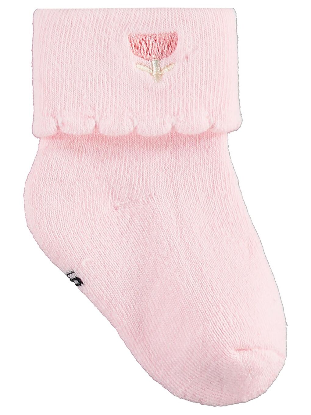 Beyaz Baby Nakışlı Kıvrık Havlu 6-18 Ay 3'lü Bebek Kız Çorap Set - Standart 12 Ay