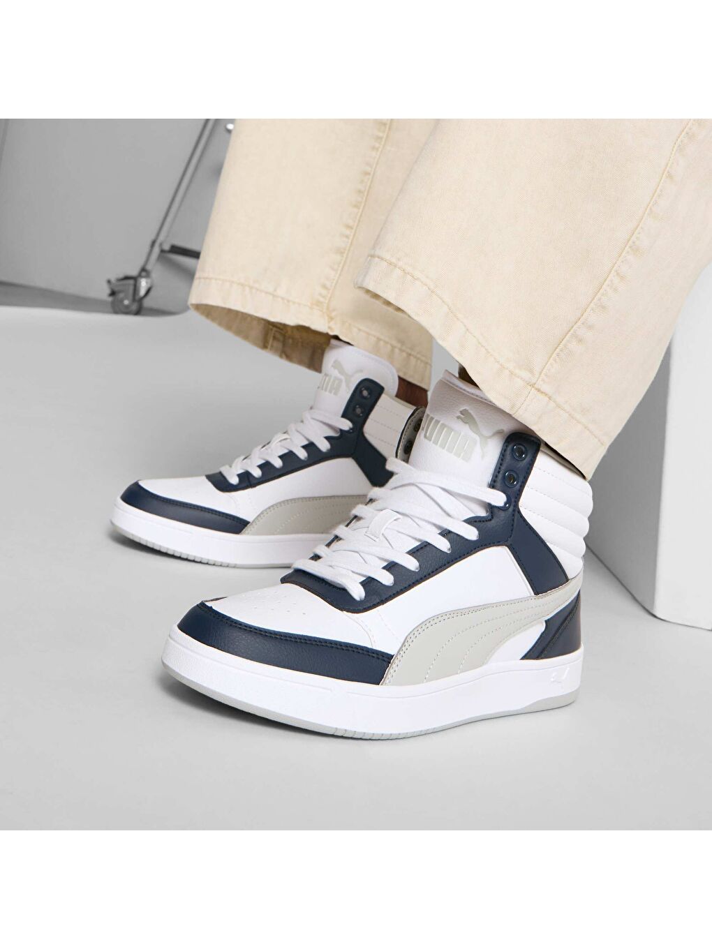 Beyaz DRIBBLE MID SL Ayakkabı-7