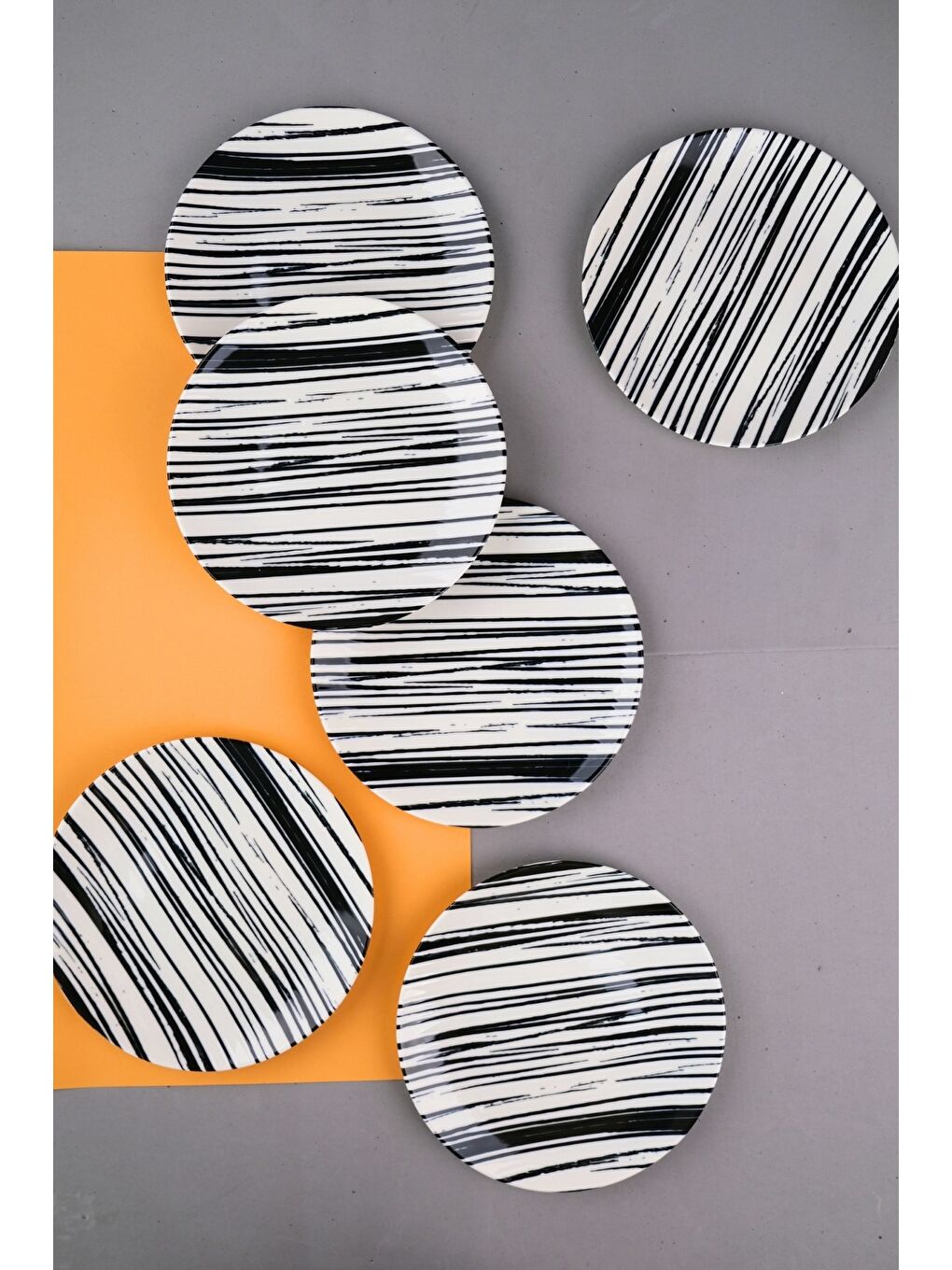 Karışık Porselen Sidereal Pasta Tabağı 19,50cm SD2 6 Kişilik 6 Parça-2