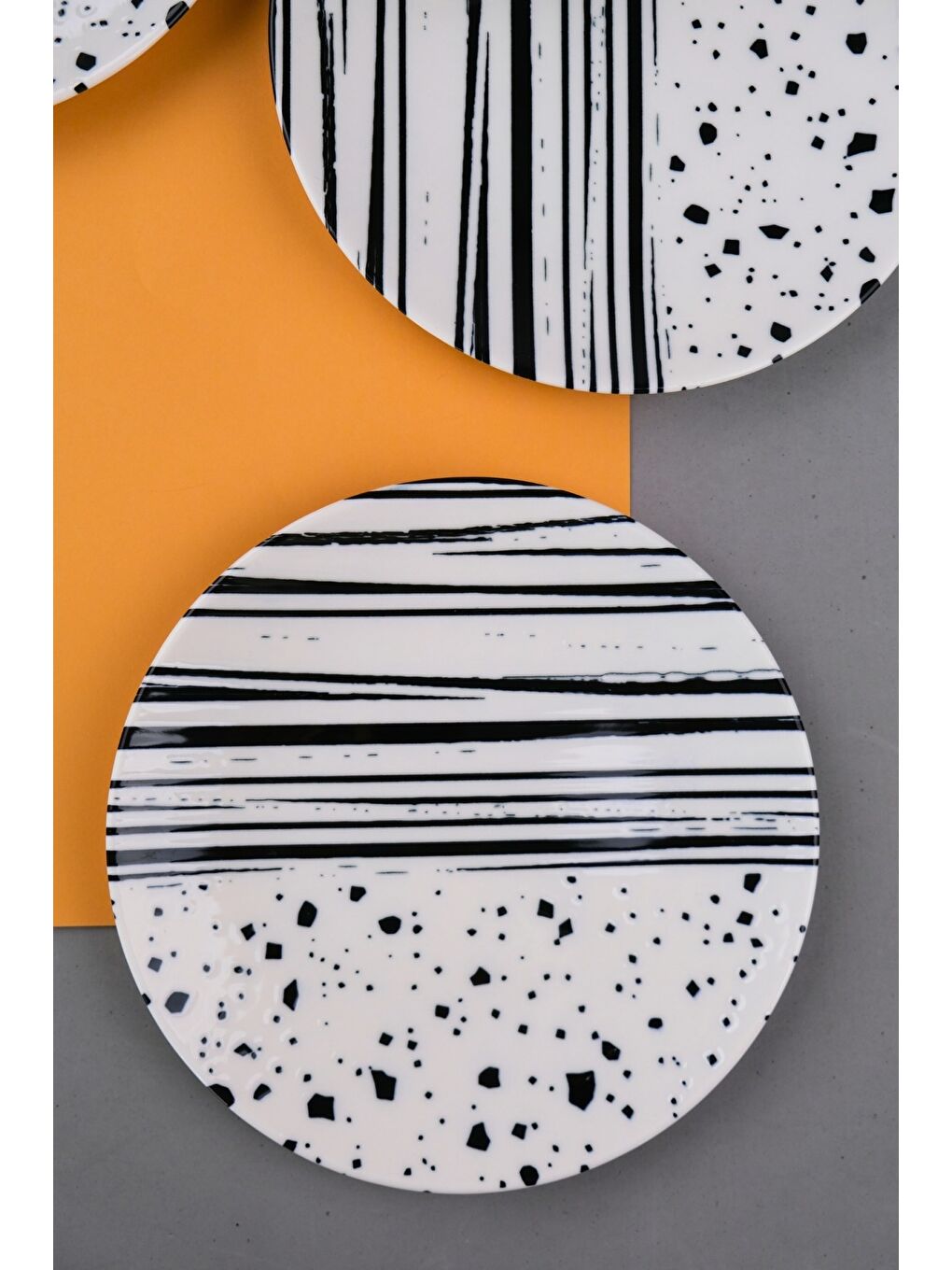 Karışık Porselen Sidereal Pasta Tabağı 19,50cm SD3 6 Kişilik 6 Parça-3