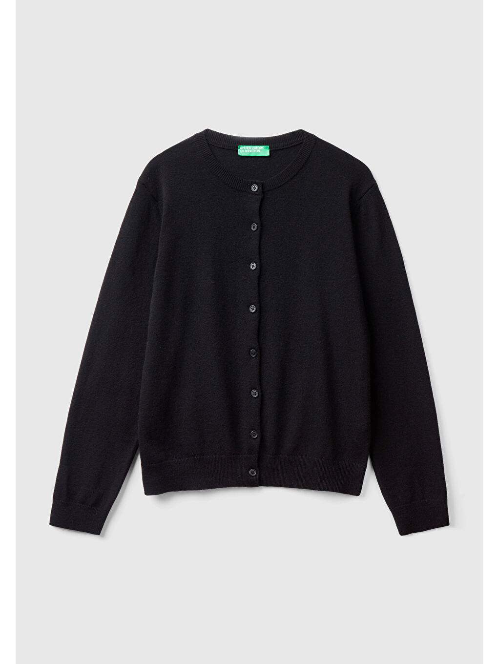 Kadın Siyah Kaşmir Karışımlı Hırka-1